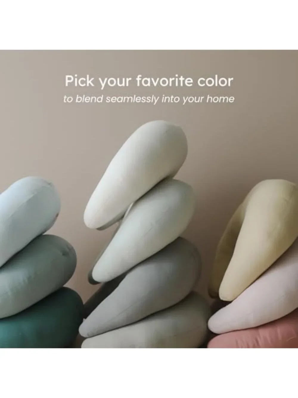 Organic Baby Nursing Pillow for Breastfeeding & Support - Soft Petal Design